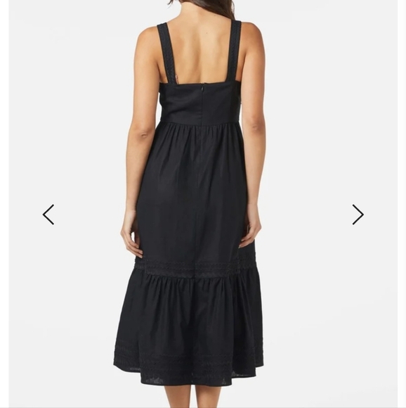 Princess Highway Rick Rack Midi Dress Black AU 16 / US 12 - Picture 2 of 13